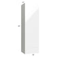 RTA Milan White Gloss 18" x 60" x 15" Wall Cabinet with Drawers-Right Hinged with 2 Finished Sides