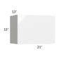 RTA Milan White Gloss 21" x 15" Lift-Up Door Wall Cabinet