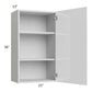 RTA Milan White Gloss 21" x 36" Wall Cabinet-Right Hinged with 1 Finished Side