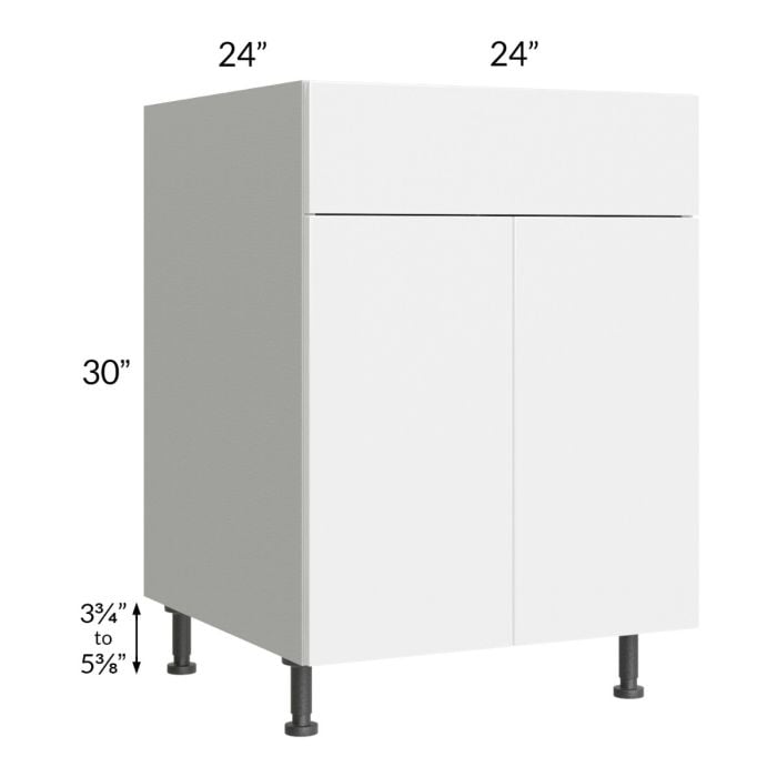 RTA Milan White Gloss 24" Base Cabinet