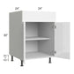 RTA Milan White Gloss 24" Base Cabinet