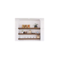 RTA Milan White Gloss 24" Floating Walnut Shelf