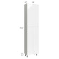 RTA Milan White Gloss 24" x 13" x 96" Pantry Cabinet (4 doors, 13" depth)