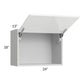 RTA Milan White Gloss 24" x 18" Lift-Up Door Wall Cabinet