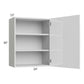 RTA Milan White Gloss 24" x 30" Wall Cabinet (1 door)-Left Hinged