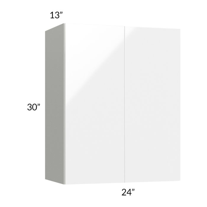 RTA Milan White Gloss 24" x 30" Wall Cabinet