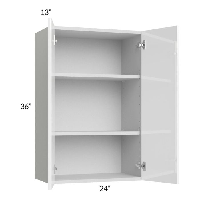 RTA Milan White Gloss 24" x 36" Wall Cabinet