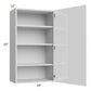 RTA Milan White Gloss 24" x 42" Wall Cabinet (1 door)-Left Hinged