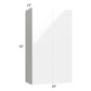 RTA Milan White Gloss 24" x 42" Wall Cabinet