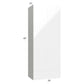 RTA Milan White Gloss 24" x 60" x 15" Wall Cabinet with Drawers