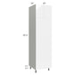 RTA Milan White Gloss 24" x 90" Double Oven Cabinet