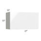 RTA Milan White Gloss 27" x 15" Lift-Up Door Wall Cabinet with 1 Finished Side