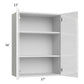 RTA Milan White Gloss 27" x 36" Wall Cabinet