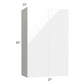 RTA Milan White Gloss 27" x 42" Wall Cabinet