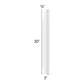 RTA Milan White Gloss 3" x 3" x 30" Corner Filler