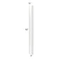 RTA Milan White Gloss 3" x 3" x 42" Corner Filler