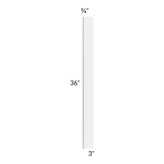 RTA Milan White Gloss 3" x 36" Wall Filler