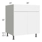 RTA Milan White Gloss 30" Base Cabinet