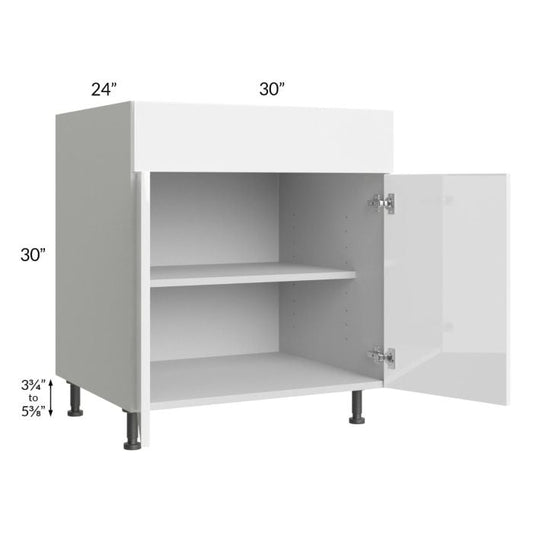 RTA Milan White Gloss 30" Base Cabinet