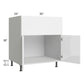 RTA Milan White Gloss 30" Farm Sink Base Cabinet