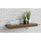 RTA Milan White Gloss 30" Floating Walnut Shelf