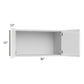 RTA Milan White Gloss 30" x 15" Wall Cabinet with 1 Finished Side