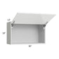 RTA Milan White Gloss 30" x 18" Lift-Up Door Wall Cabinet