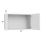 RTA Milan White Gloss 30" x 18" Wall Cabinet with 1 Finished Side