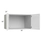 RTA Milan White Gloss 30" x 18" x 24" Wall Cabinet with 2 Finished Sides