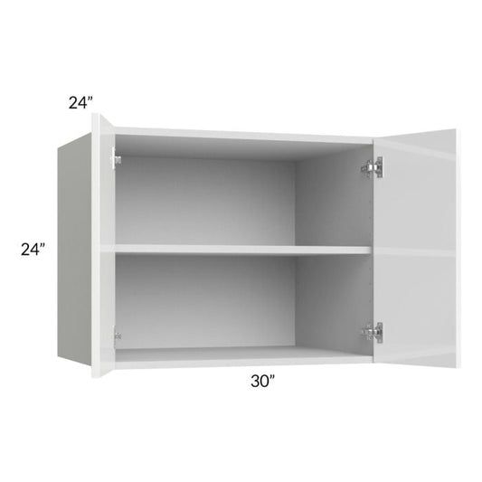 RTA Milan White Gloss 30" x 24" x 24" Wall Cabinet