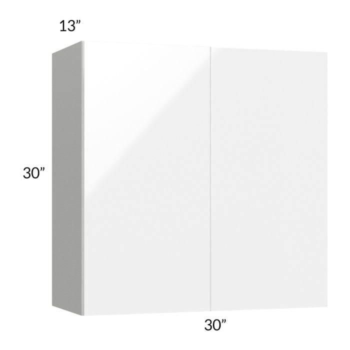 RTA Milan White Gloss 30" x 30" Wall Cabinet