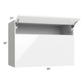 RTA Milan White Gloss 30" x 30" x 21" Microwave Wall Cabinet