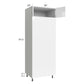 RTA Milan White Gloss 30" x 84" Double Oven Cabinet