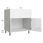 RTA Milan White Gloss 33" Farm Sink Base Cabinet