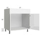 RTA Milan White Gloss 33" Sink Base Cabinet with Sink Tilt-Out