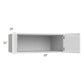 RTA Milan White Gloss 33" x 12" x 24" Wall Cabinet with 2 Finished Sides