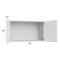 RTA Milan White Gloss 33" x 18" Wall Cabinet with 1 Finished Side
