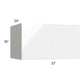 RTA Milan White Gloss 33" x 18" x 24" Wall Cabinet