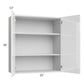 RTA Milan White Gloss 33" x 36" Wall Cabinet with 2 Finished Sides