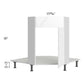 RTA Milan White Gloss 36" Diagonal Corner Sink Front-Left Hinged