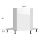 RTA Milan White Gloss 36" Diagonal Corner Sink Front-Right Hinged