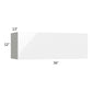 RTA Milan White Gloss 36" x 12" Wall Cabinet with 1 Finished Side