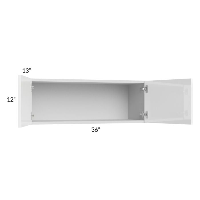 RTA Milan White Gloss 36" x 12" Wall Cabinet