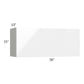 RTA Milan White Gloss 36" x 15" Lift-Up Door Wall Cabinet