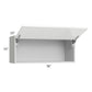RTA Milan White Gloss 36" x 15" Lift-Up Door Wall Cabinet with 2 Finished Sides