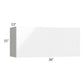 RTA Milan White Gloss 36" x 15" Wall Cabinet