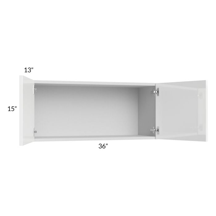 RTA Milan White Gloss 36" x 15" Wall Cabinet