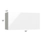 RTA Milan White Gloss 36" x 18" Lift-Up Door Wall Cabinet
