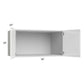 RTA Milan White Gloss 36" x 18" x 24" Wall Cabinet with 1 Finished Side