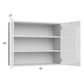 RTA Milan White Gloss 36" x 30" Wall Cabinet with 2 Finished Sides